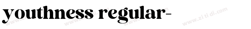 youthness regular字体转换